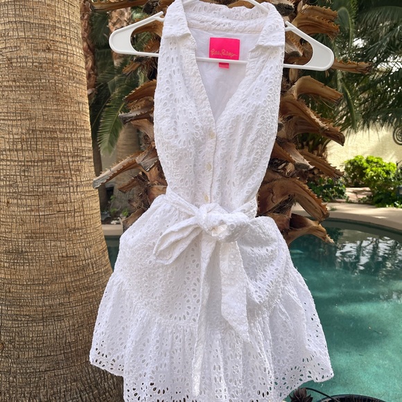 Lilly Pulitzer Trisha Eyelet Shirtdress - Picture 7 of 13